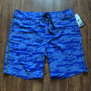 Michael Strahan Blue Camo Board Shorts 21” size 38 New